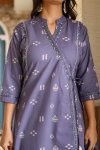 Naisha K 93 Cotton Angrakha Style Printed Kurti With Bottom Dupatta Wholesale Market In Surat