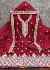 Heavy Chanderi Neck Vol 3 Fancy Chanderi Embroidery Dress Material Orders In India
