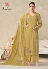 Suhani By Sudriti Talian Satin Printed Handwork Dress Material Exporters In India