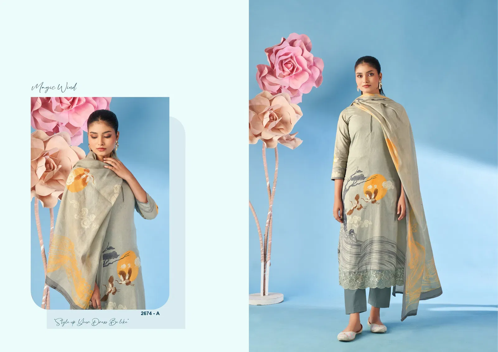 Paankhi by Sargam Cambric Printed Designer Salwar Suit Orders In India