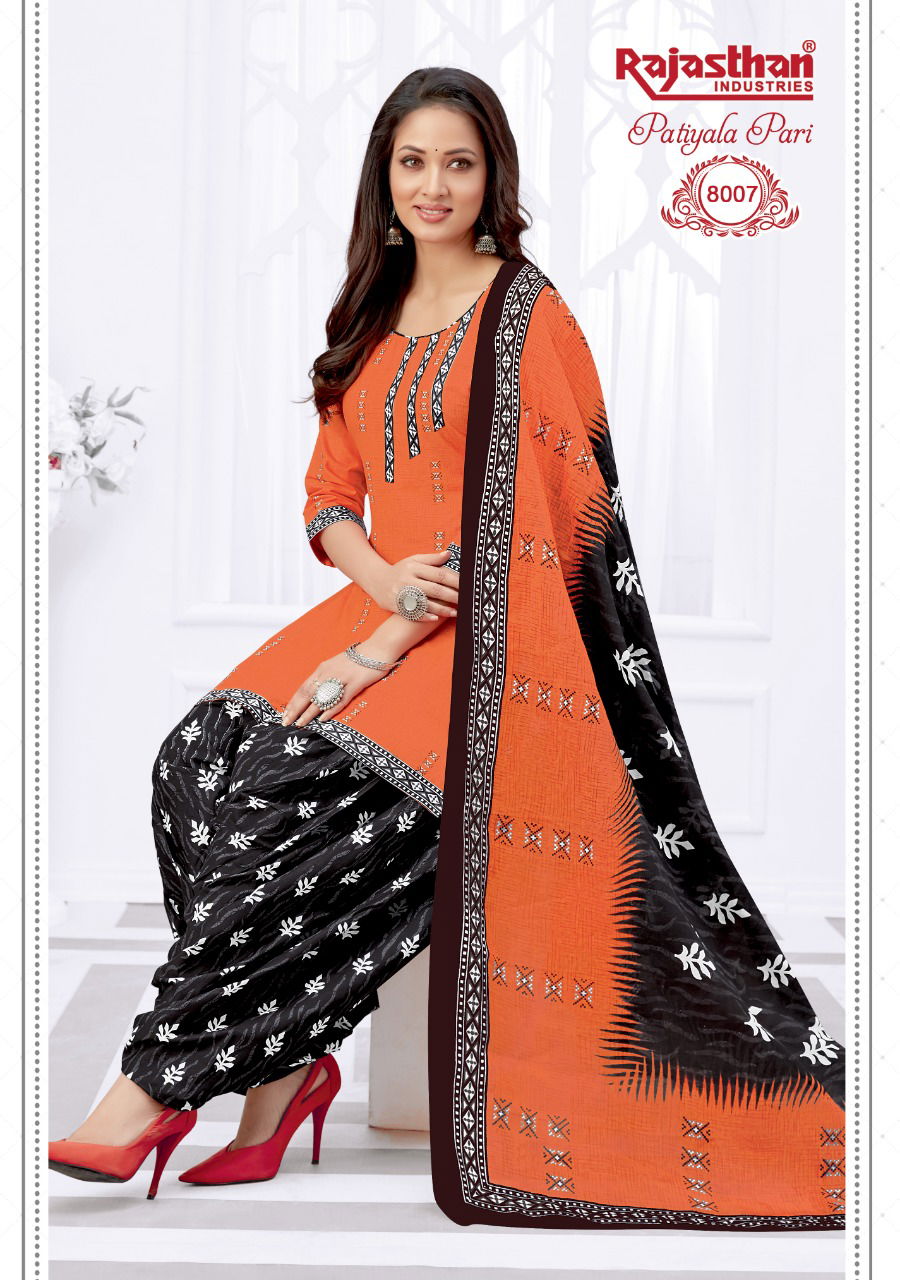 Rj Patiyala Pari 8 Latest Fancy Casual Wear Cotton Print Top Bottom And Dupatta Readymade Collection