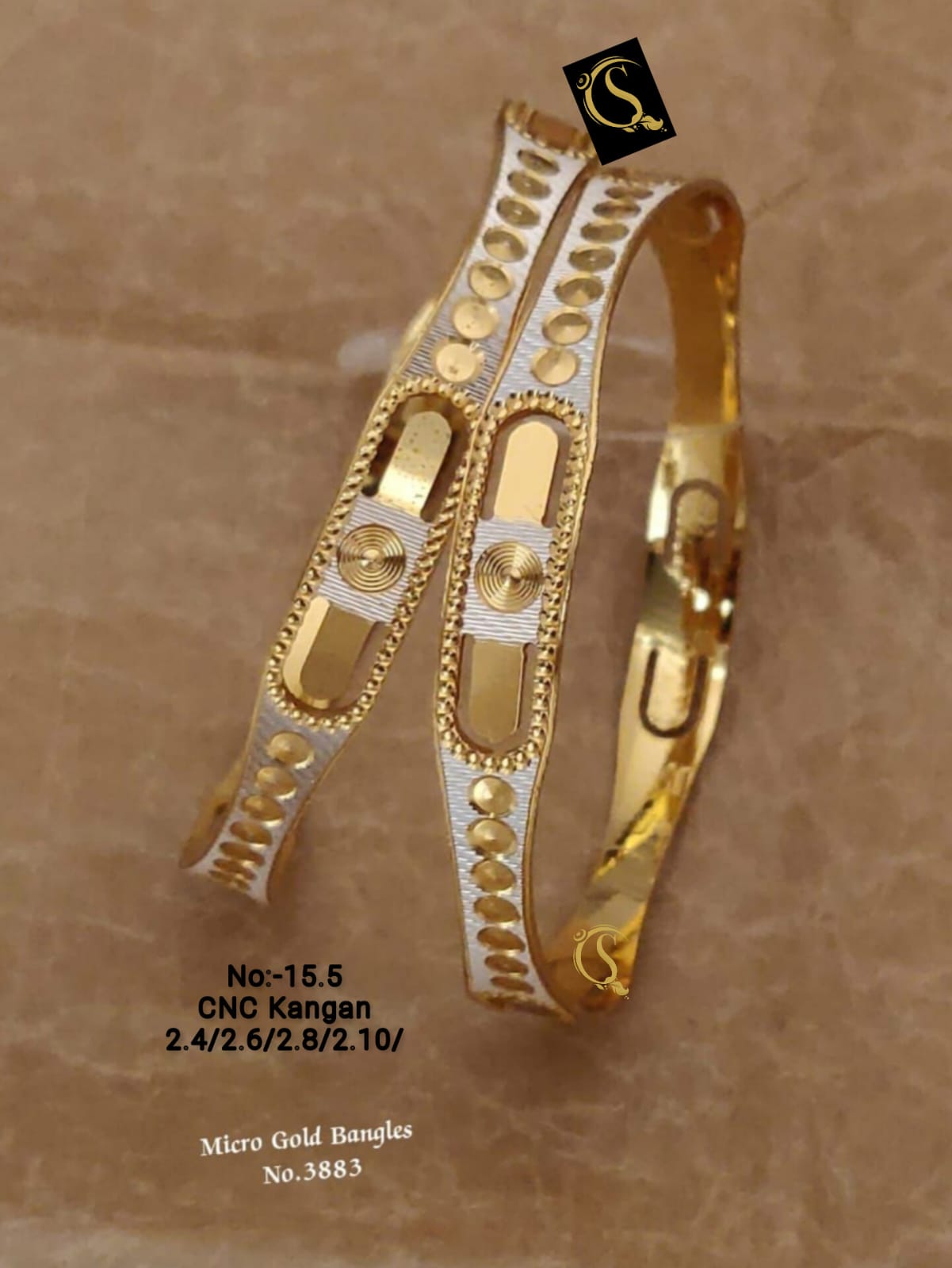 Designer Accessories 2 Micro Gold Bangels Catalog
