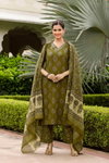 Naisha K 394 Cotton Embroidery Work Kurti With Pant Dupatta bulk Orders india