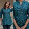 Naisha K 329 Cotton Printex Border Shorts Tops Best Wholesale Shop In Surat