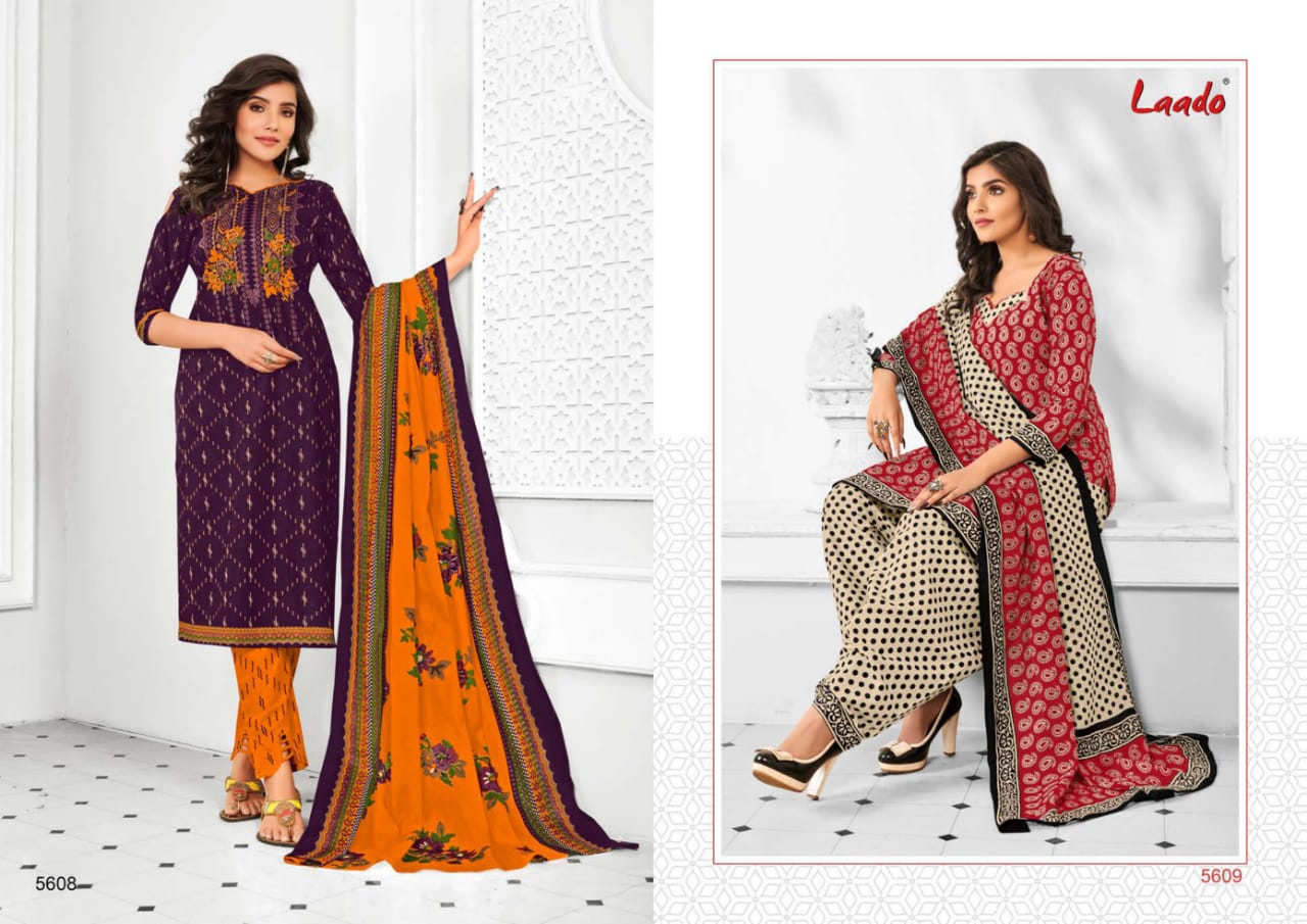 Laado 56 Latest Fancy Regular Casual Wear Designer Printed Cotton Collection
