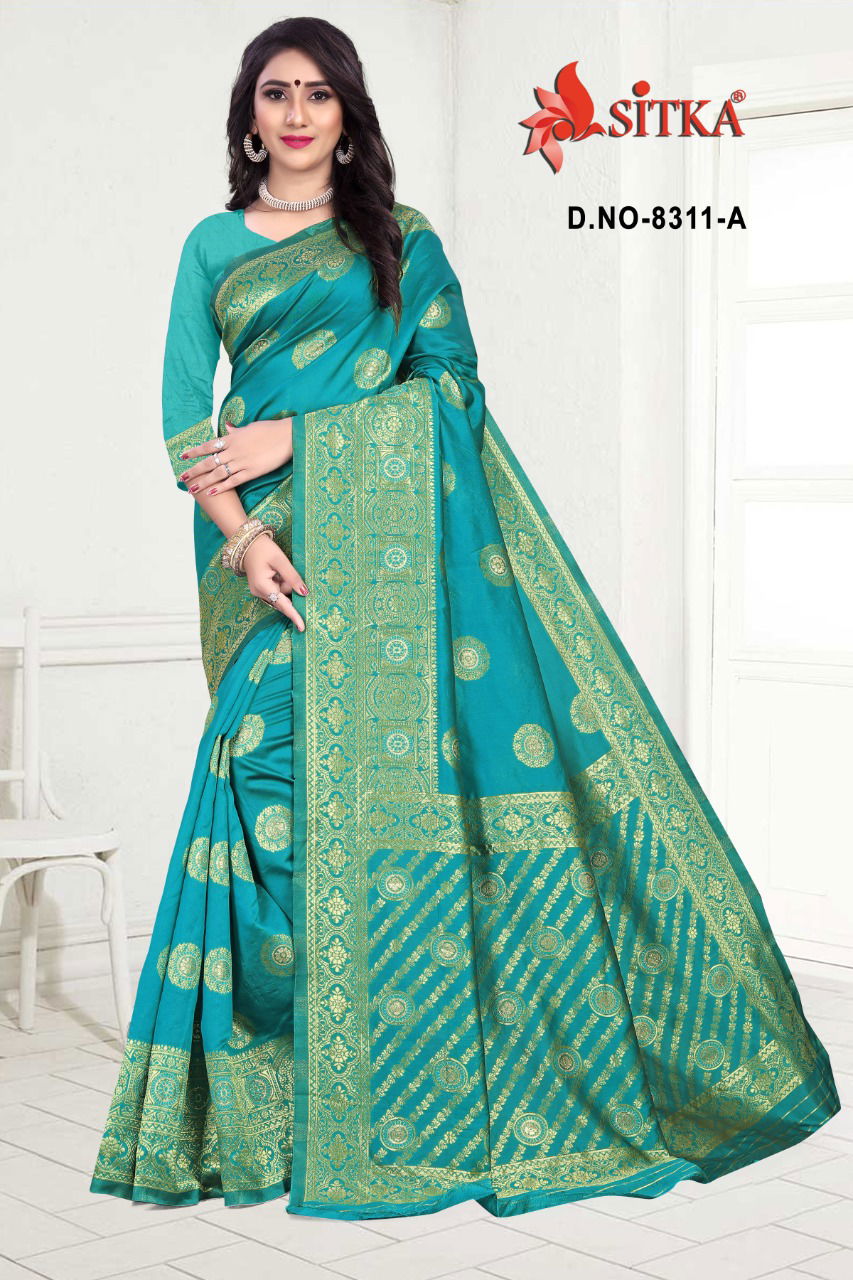 Haytee Lilly 8311 Latest Designer Festival Wear Function Wear  Handloom Cotton Silk Saree Collection