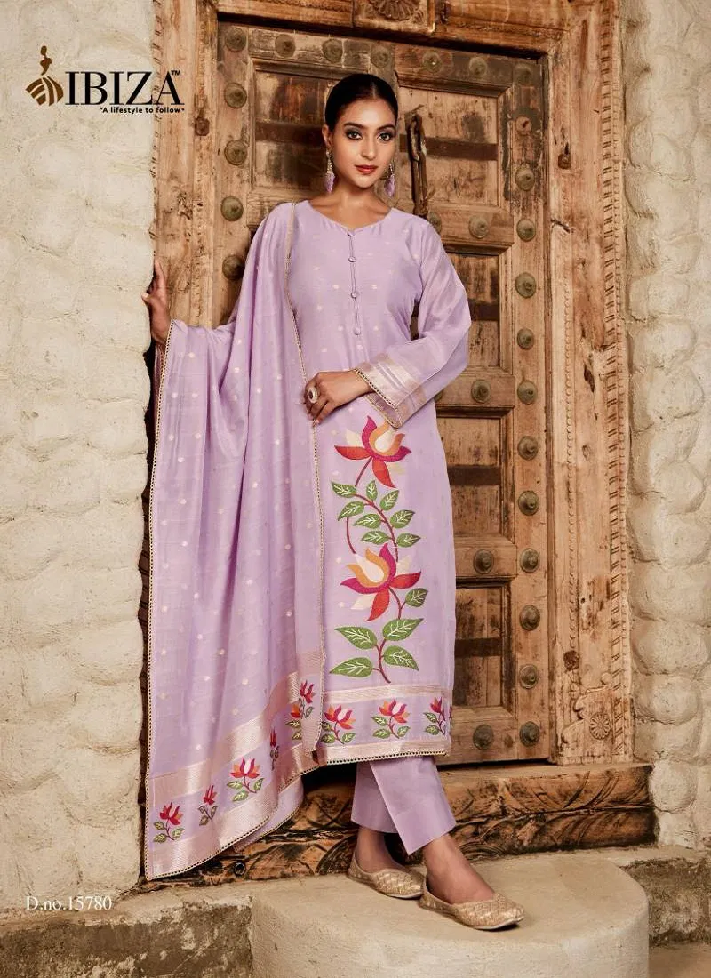 Ibiza Adweta Moga Silk Jacquard Salwar Kameez Bulk Orders In India