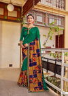Kalista Falak Causal Daily Wear Vichitra Silk Printed Designer Saree Collection
