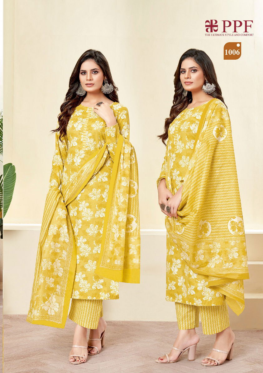 Ppf Prisha Vol 1 Printed Cotton Printed Dress Material Catalog