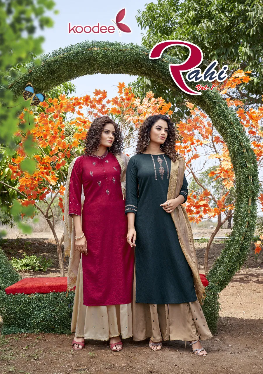 Koodee Rahi 1 Designer Festive Wear Pure Nylon Viscose Readymade Collection