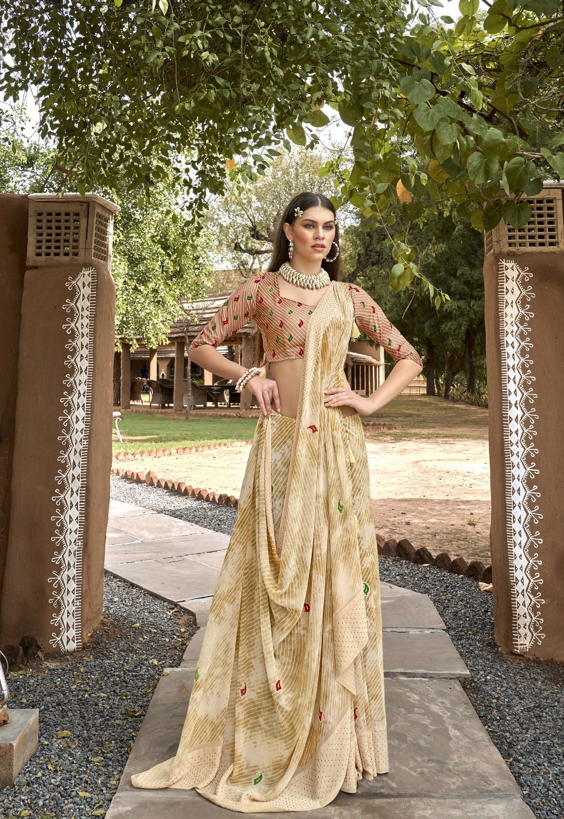 Ujala Vol 2 By Vallabhi Georgette Daily Wear Sarees Wholesale Market In Surat