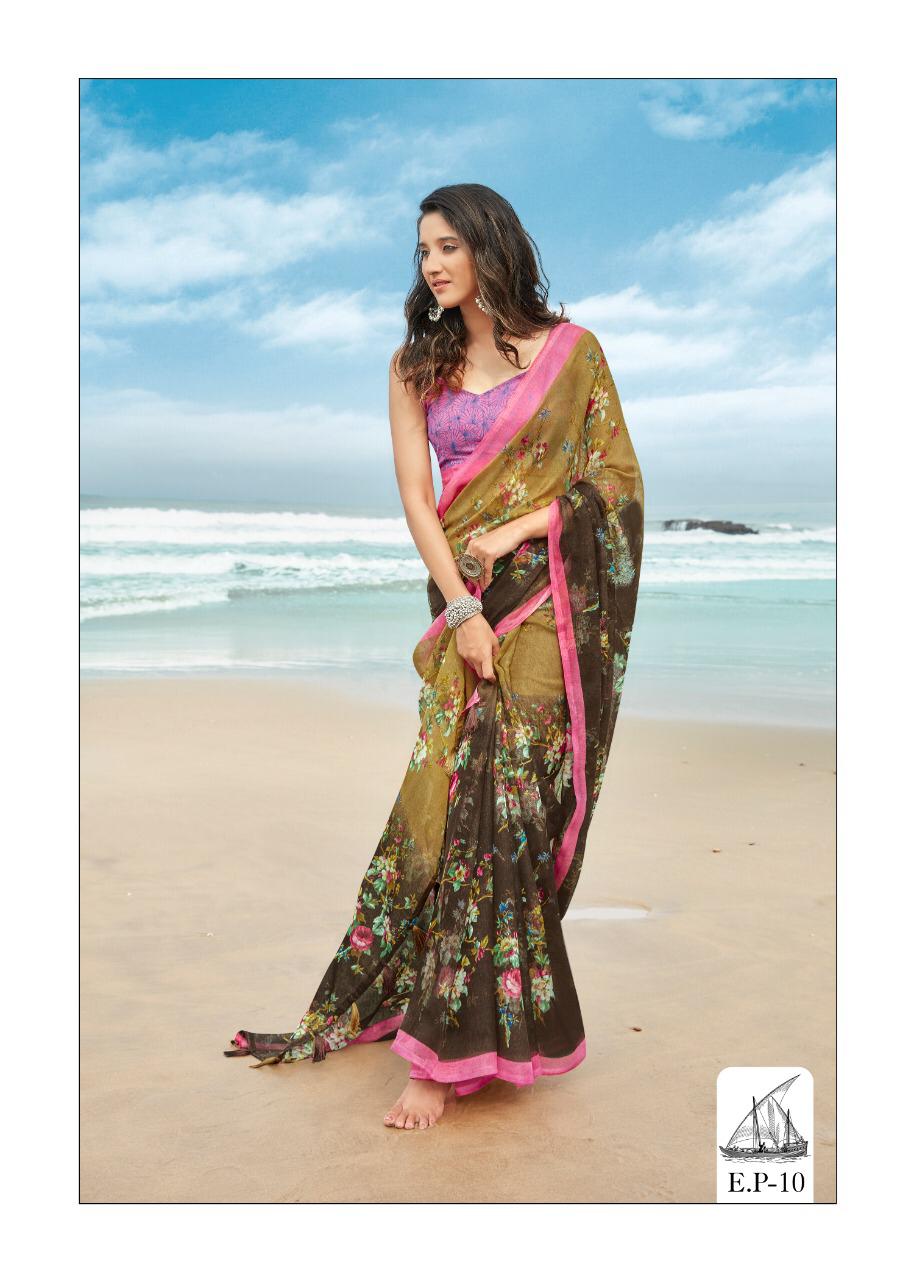 Shreyans Eleghant Pattu Latest Designer Daily Wear Casual Wear Linen Saree Collection 