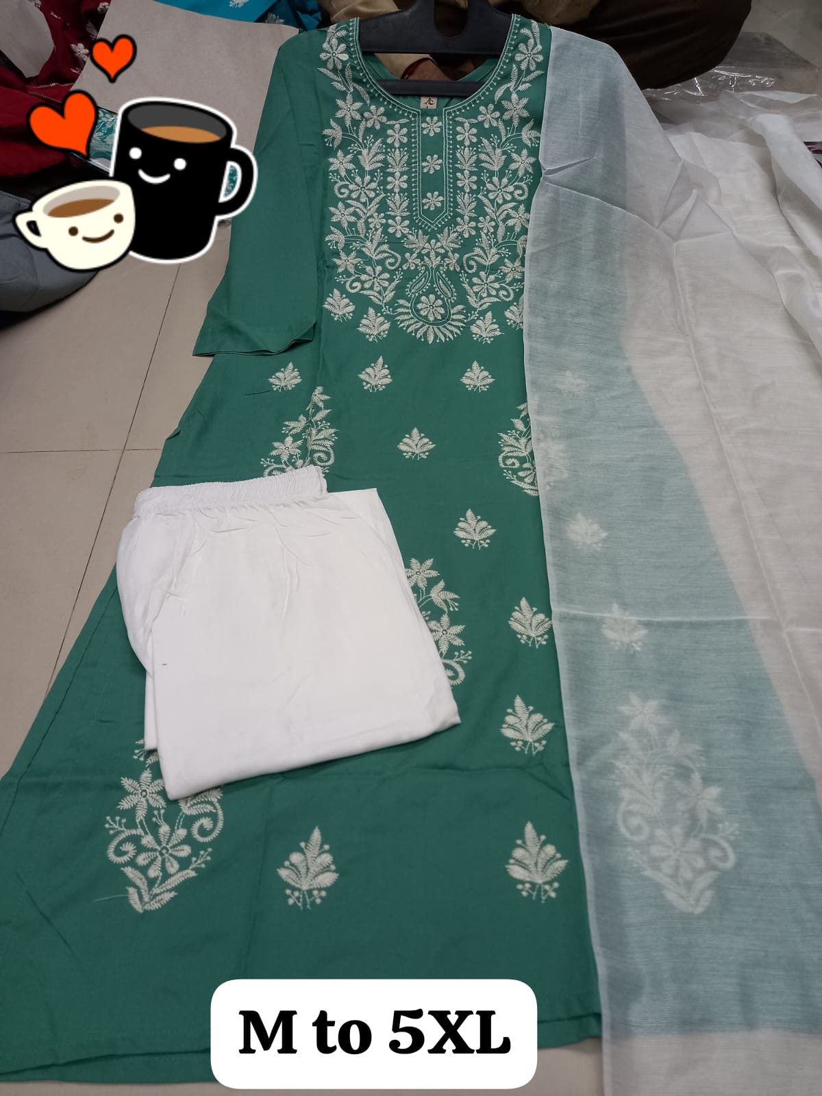 Virat Embroidery Work Kurti With Bottom Dupatta Catalog
