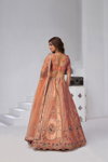 Rust Colour Banarsi Silk Lahenga With Blouse And Dupatta Online Wholesale Kf 2151