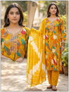 Naisha K 724 Vertican Discharge Print Kurti With Bottom Dupatta Wholesale Online