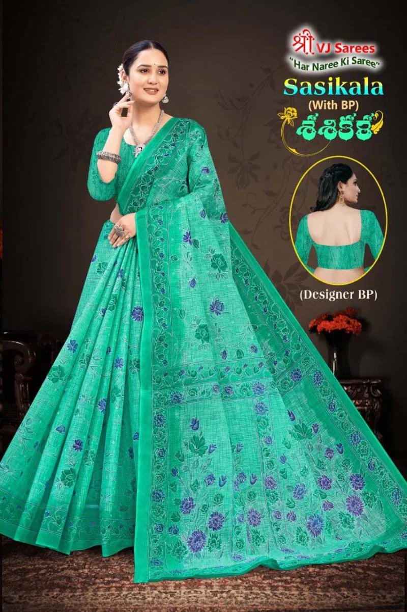 Sasikala Vol 01 By Vj Beautiful Cotton Printed Saree Best Wholesale Shop In Surat