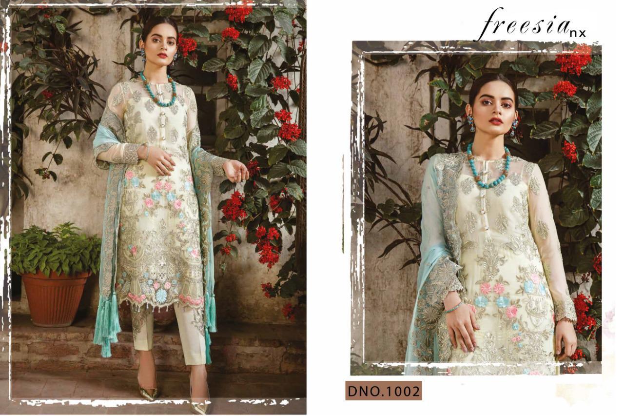 Heavy Embroidered Georgette Top With Santoon Silk With Bottom Patch and Nazneen/Net Heavy Embroidered Dupatta