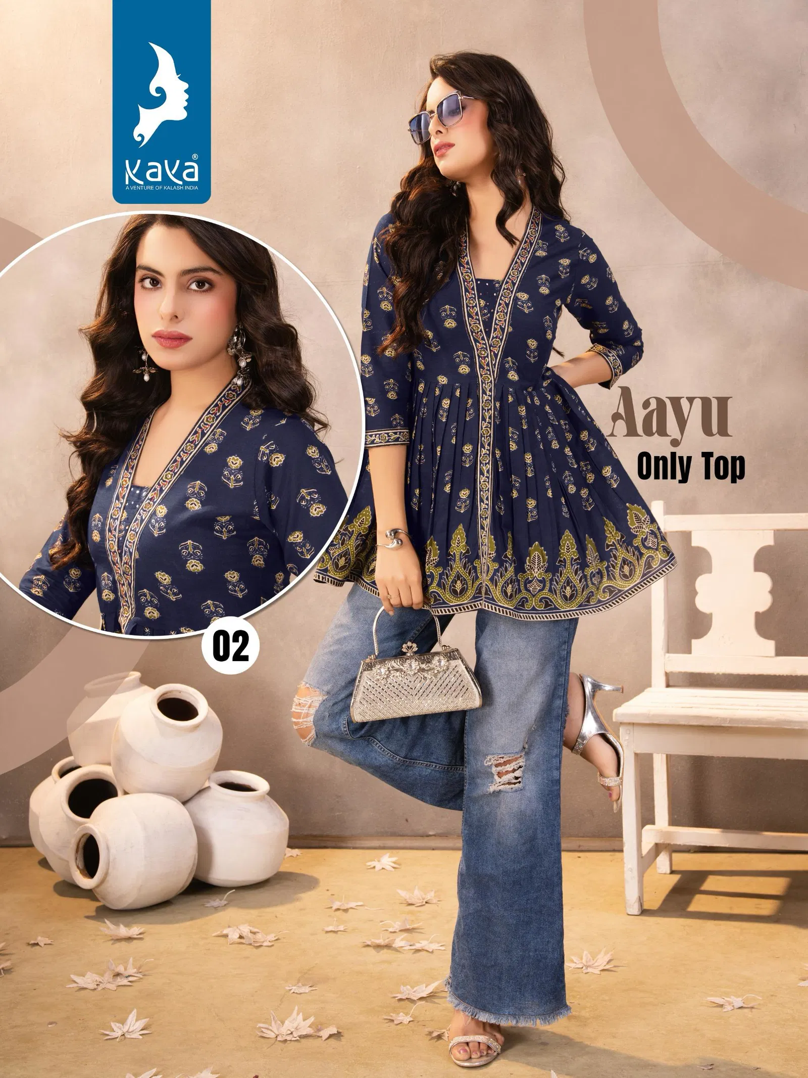 Aayu By Kaya Cotton Printed Wholesale Ladies Top Suppliers In Mumbai
