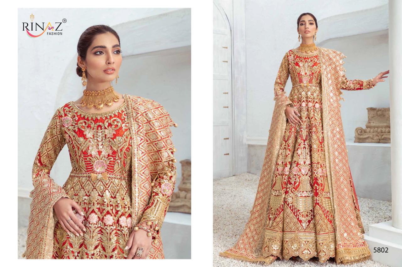 Rinaz Rim Zim 7 Latest Fancy Designer Heavy Wedding Wear Embroidery Pakistani Salwar Suits Collection

