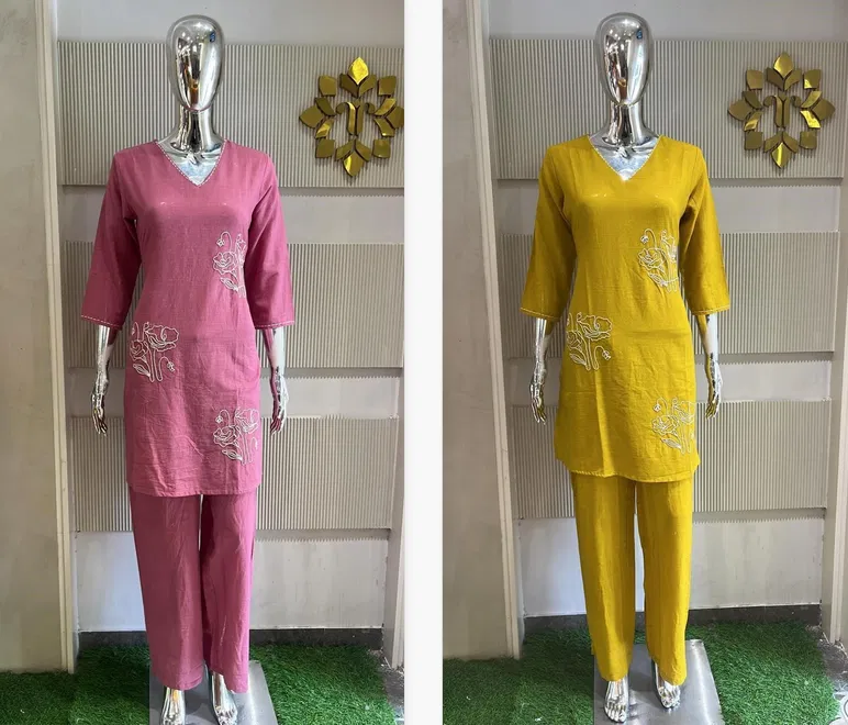 Naisha K 24 Cotton Flex Casual Wear Kurti With Bottom Online Wholesale