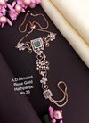 AD Diamond Silver And Rose Gold Hath Panja Accessories Catalog