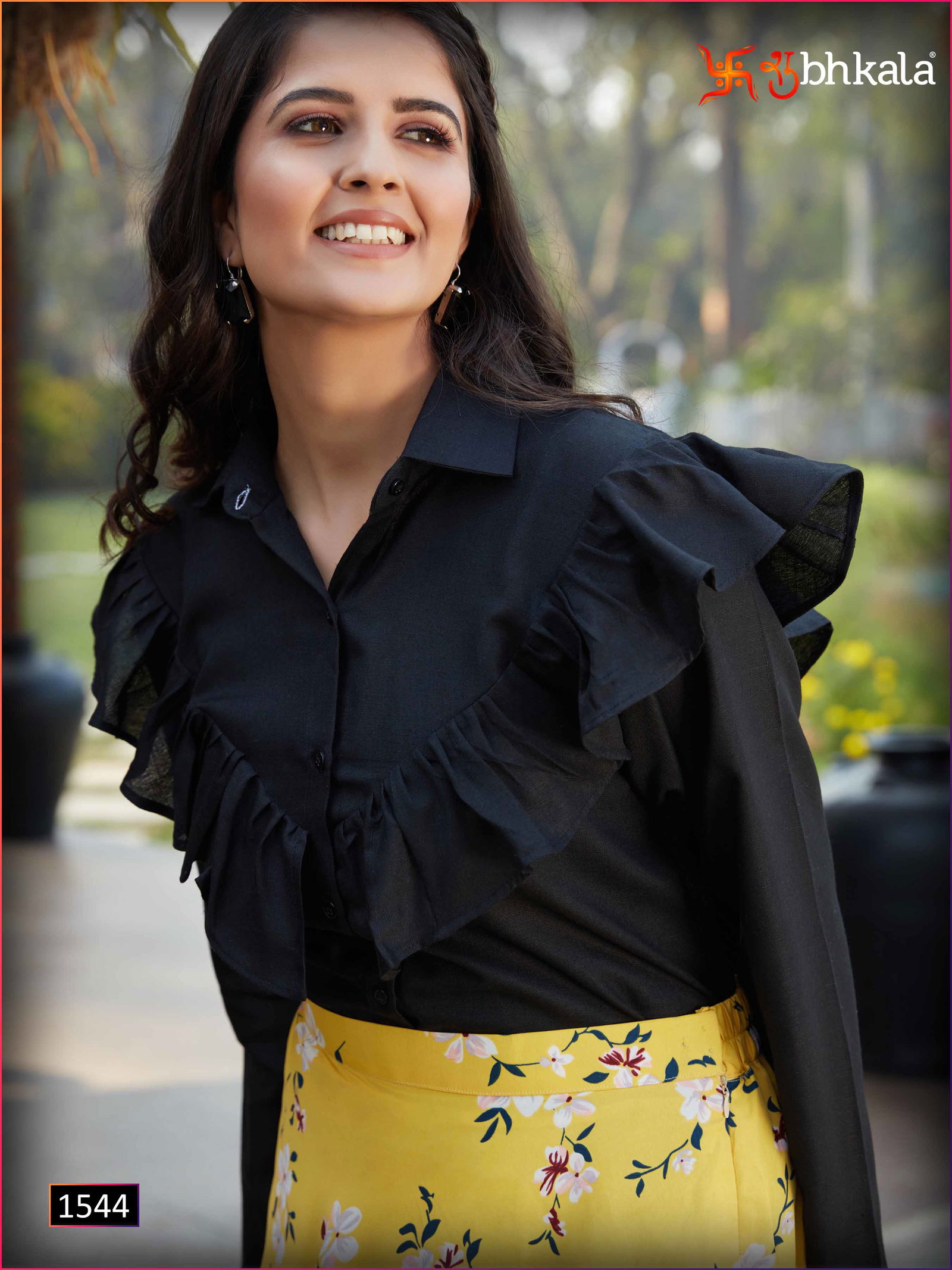 Frill And Flare 3 Exclusive Western Party Wear CottonTop With Crepe Silk Skirt Bottom Collection