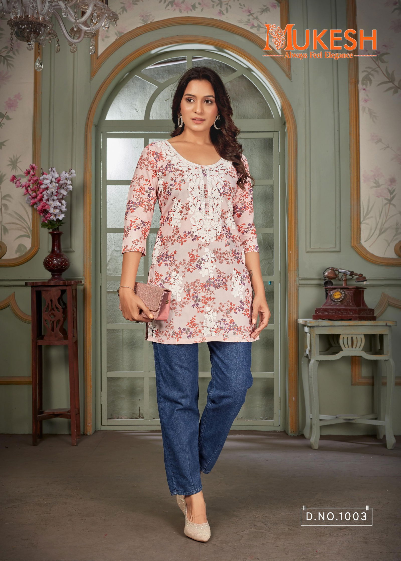 Maira By Banwery Cotton Printed Chikankari Ladies Top Exporters In India