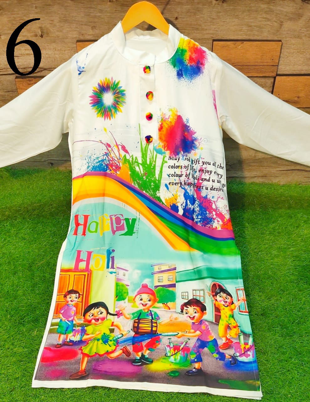Holi Special 1 Silk Digital Printed Holli Special Kurti Collection