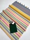 Sc Stripes Linen Cotton Woven Fancy Tassels Daily Wear Wholesale Shop In Surat