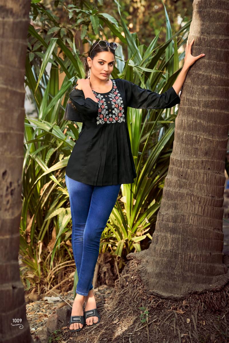 Pulpy Vol 15 By Tips Tops Rayon Fancy Western Ladies Top Online Wholesale