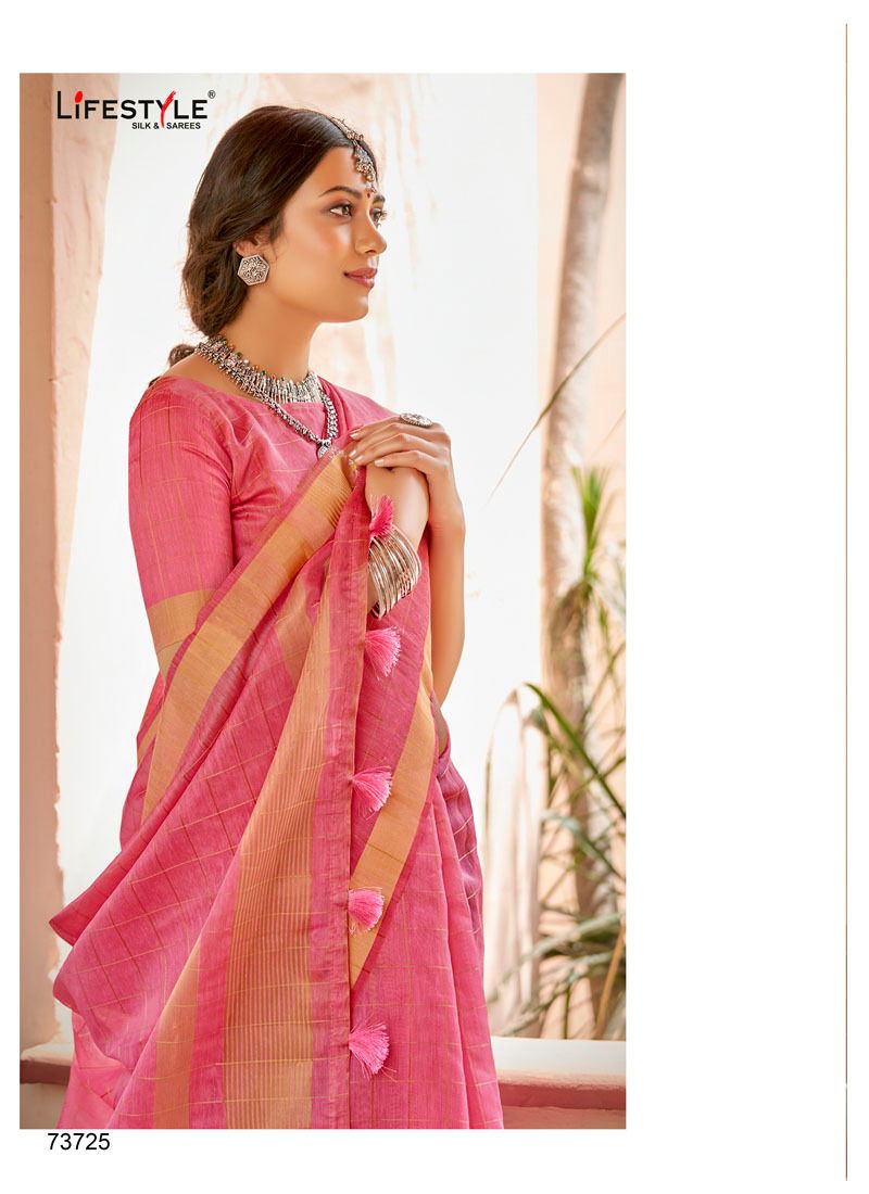 LIFESTYLE RAJSHREE Latest Fancy Designer casual Wear Cotton Jari Saree Collection