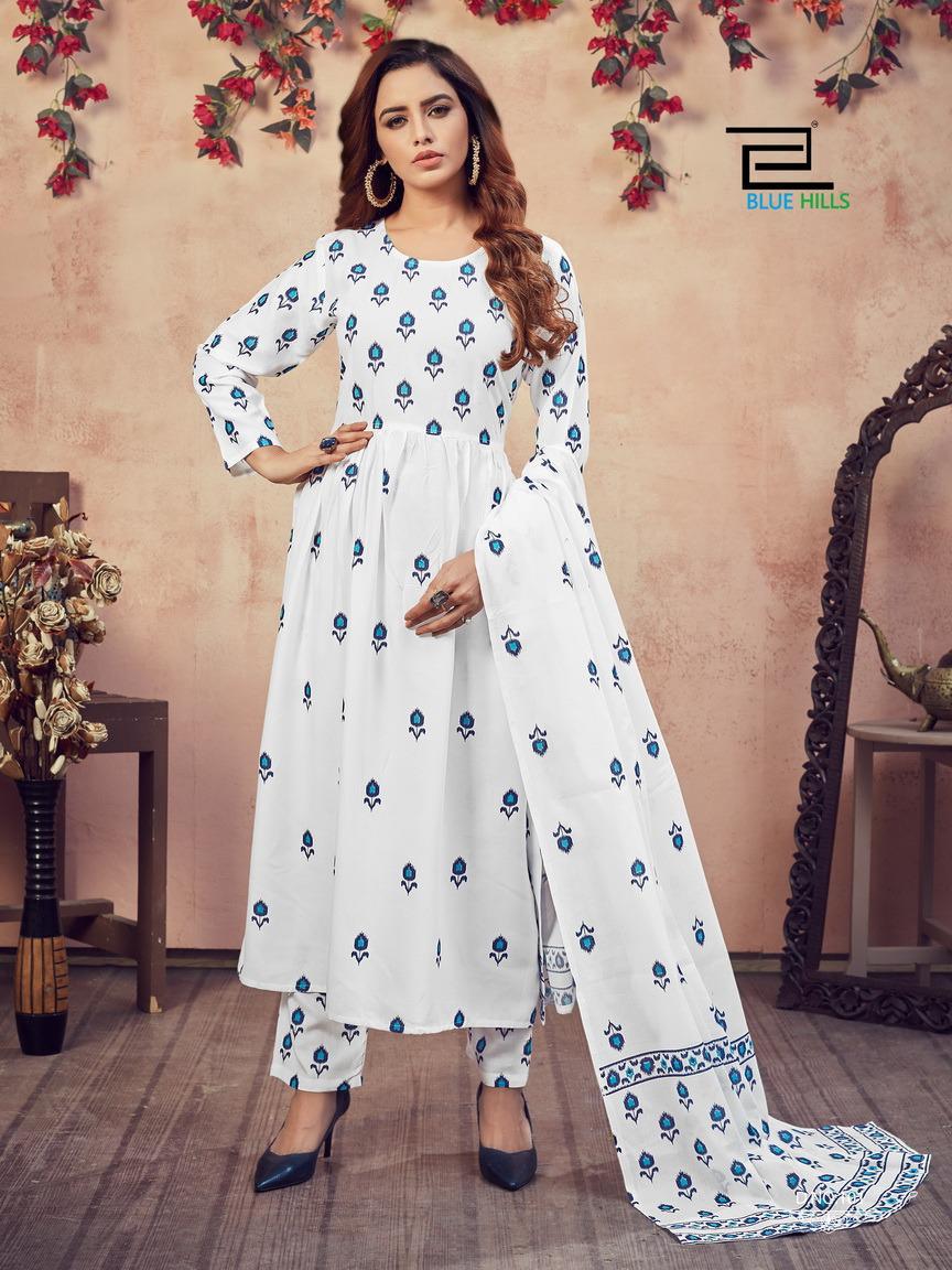 Blue Hills Capture 2 Latest Ethnic Wear Heavy Rayon Printed Readymade Collection