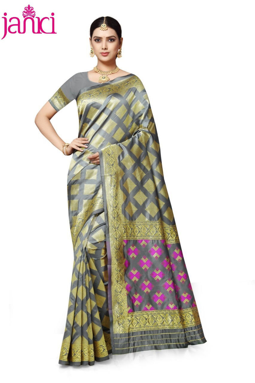Janki Latest Designer Heavy Banarasi Silk Saree Collection 