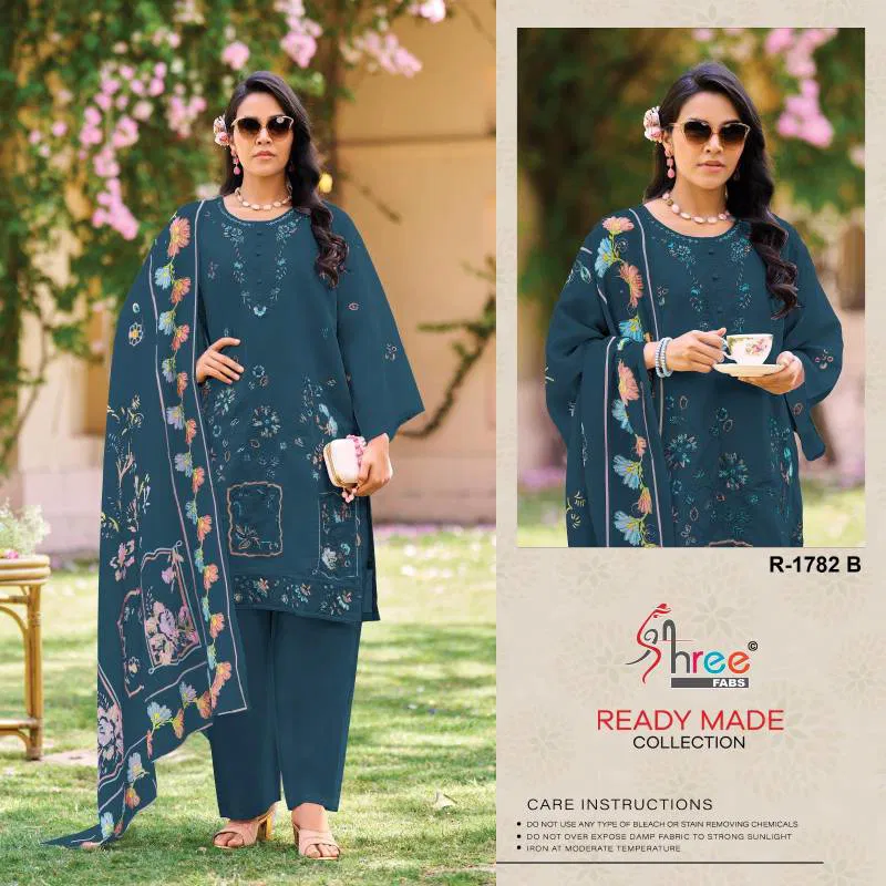 Shree R 1782 Cambric Cotton Ready Made Pakistani Salwar Suits Bulk Orders In India