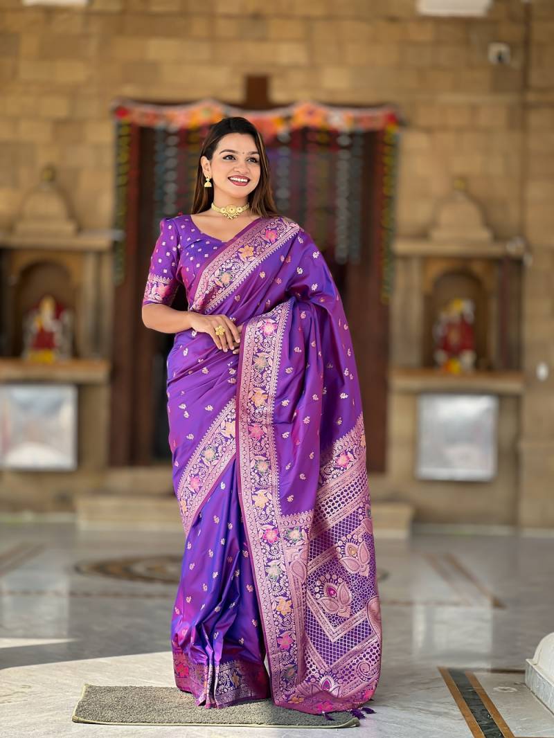 Nx Banarasi 5 Traditional Wear Banarasi Silk Saree Wholesale In India