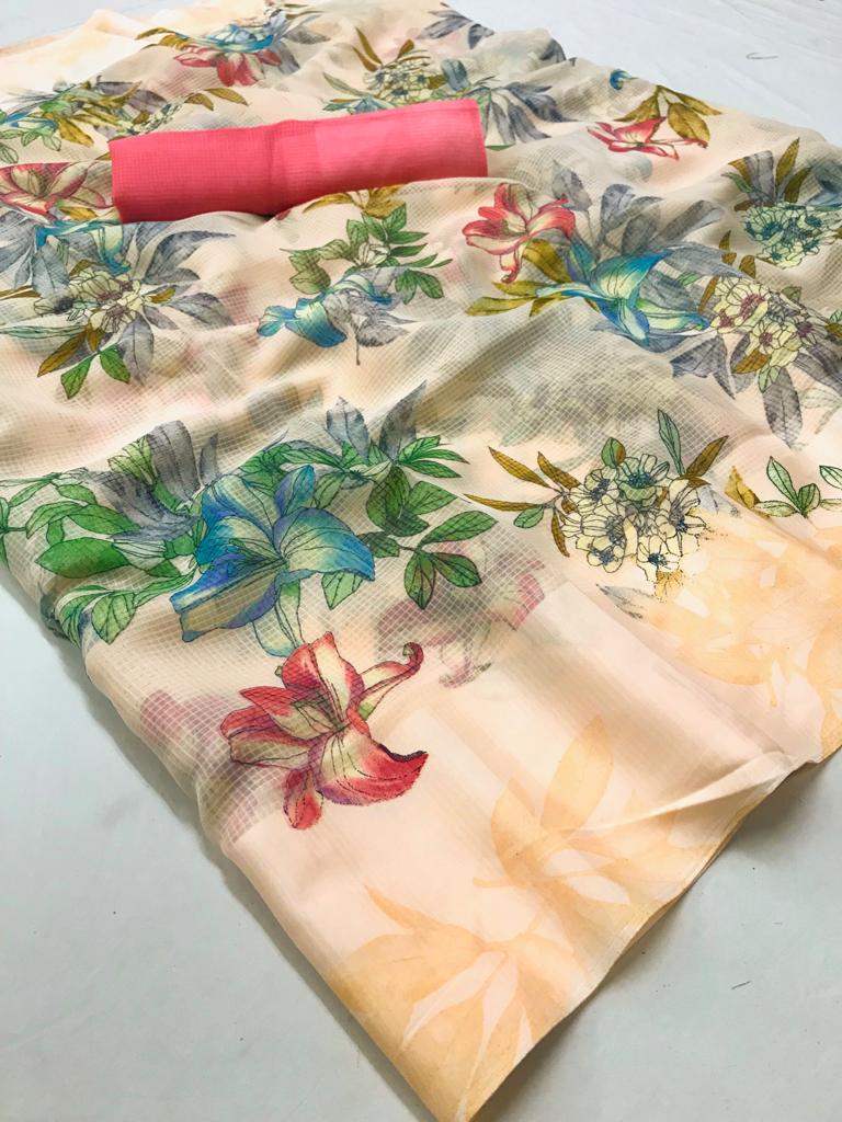 Lt New Collection Daily wear Linen Silk Saree Collection