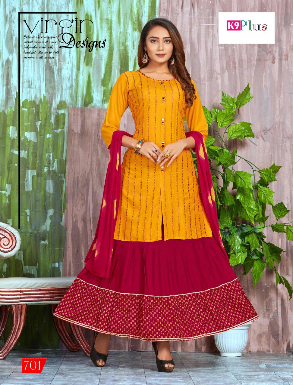 K9 Plus Latest Designer Sharara And Plazzo Suit Collection 