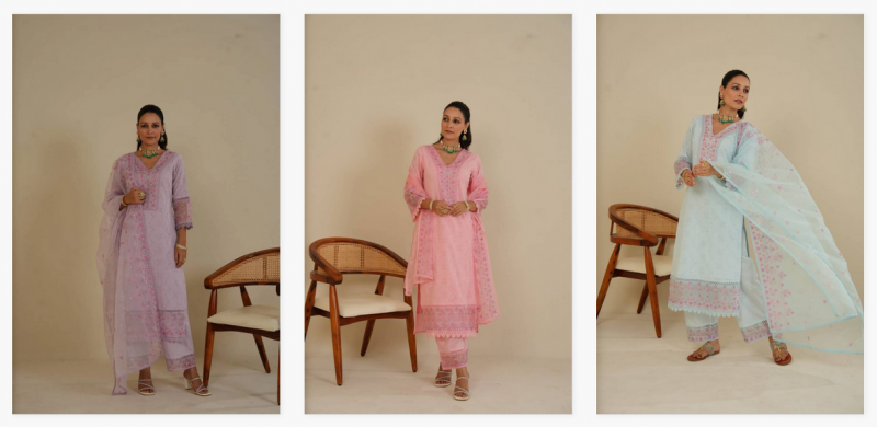 Tanyaa P 119 Designer Schiffli Cotton Kurti Bottom With Dupatta
Online Wholesale
