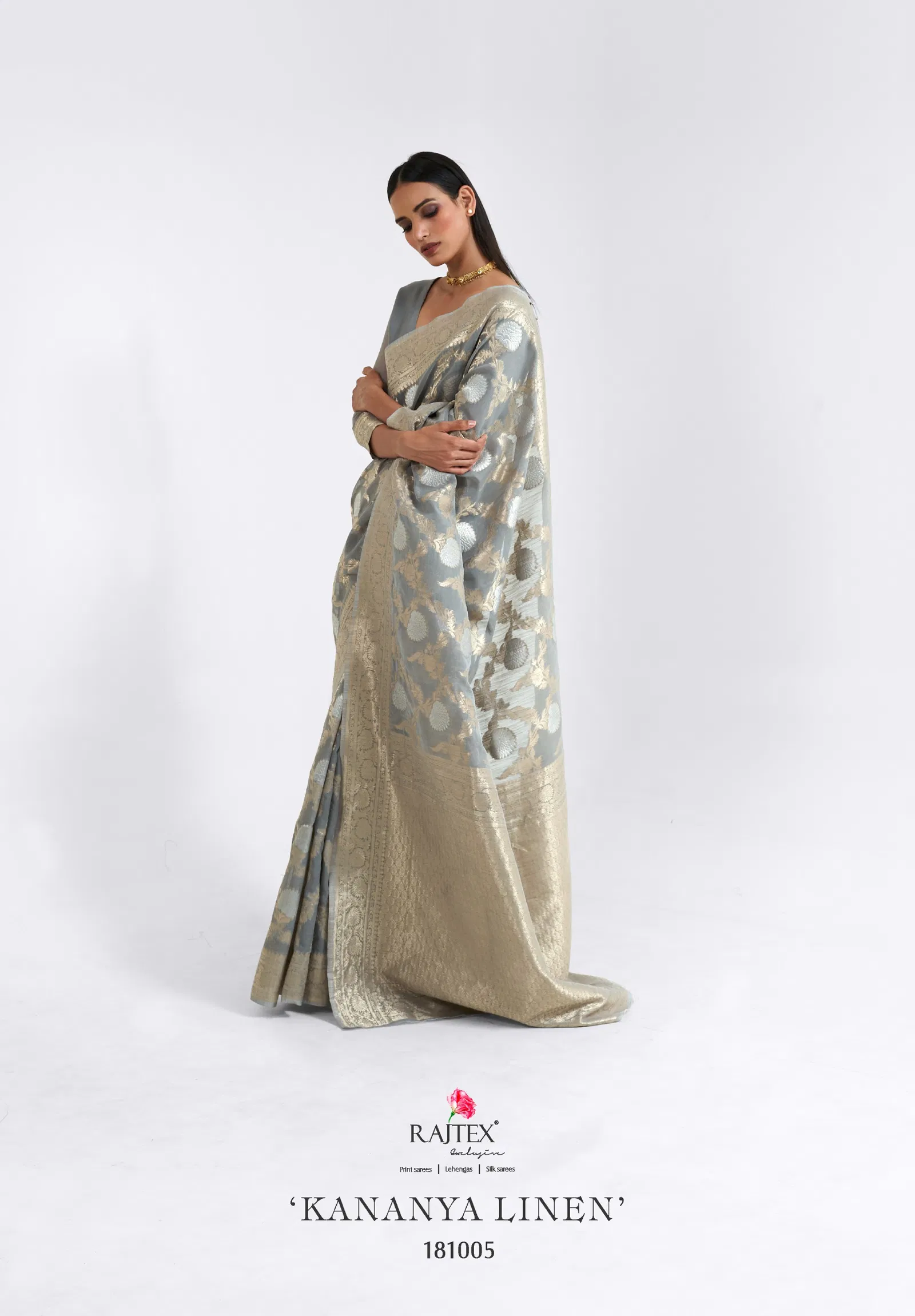 Kananya Linen By Rajtex Linen Occasion Wear Saree Wholesalers In Delhi