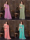 Jayshree 4002 A To D Shimmar Occasion Wear Saree Wholesale Shop In Surat
