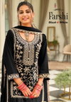 Farshi Black And White By Eba Chinon Embroidery Surat Readymade Suits Wholesale Market