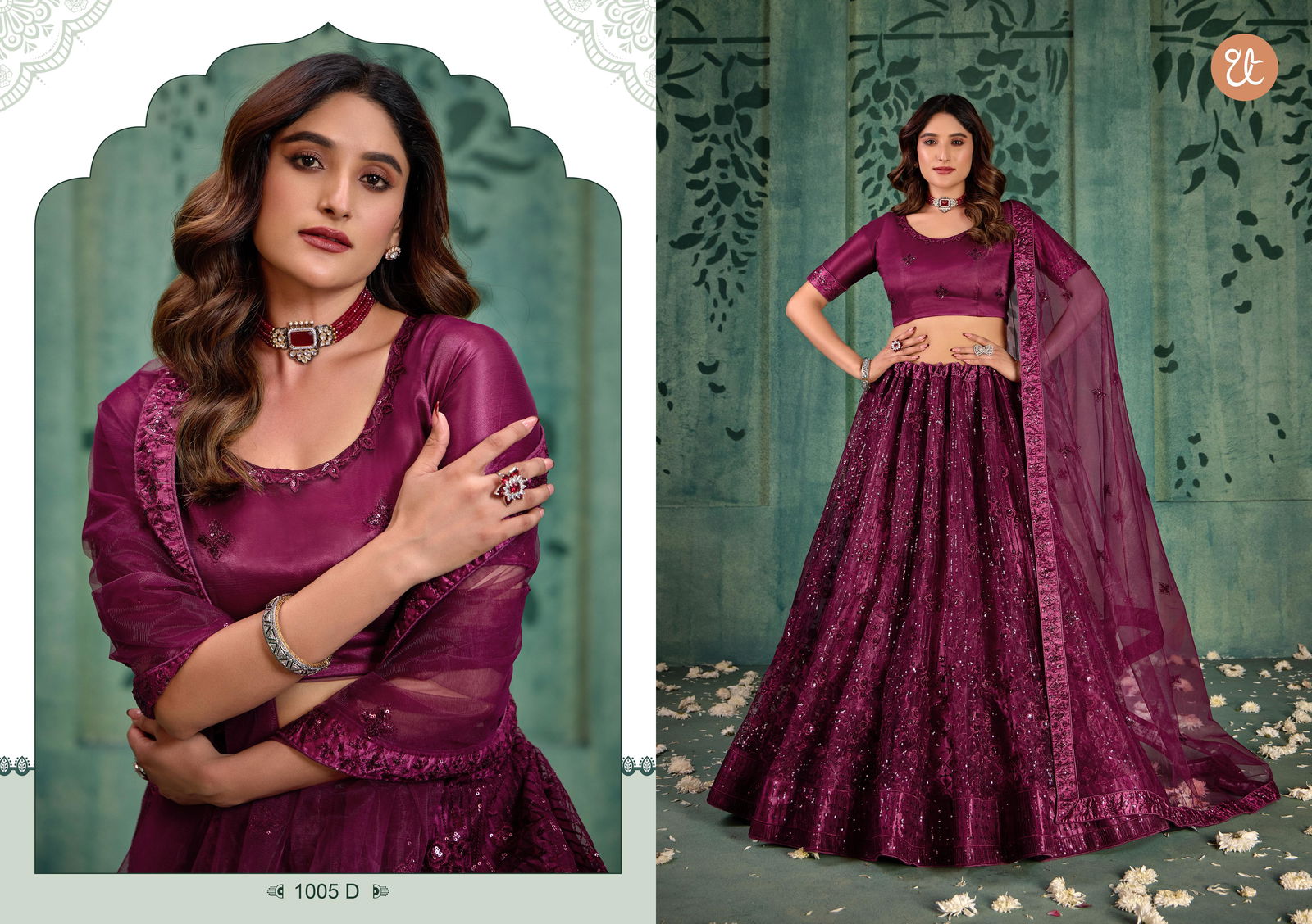Elegance Vol 2 By Tt Net Party Wear Lehenga Choli Orders In India