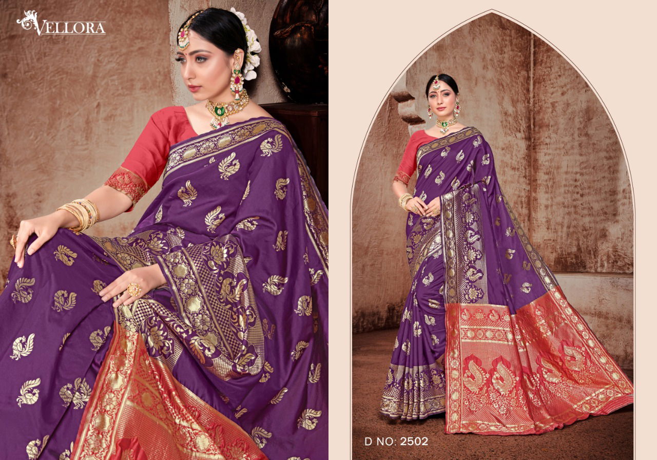 Vellora Vol -15 Designer Classy Printed Party Wear Bridal Rich Look Banarasi Silk Saree  