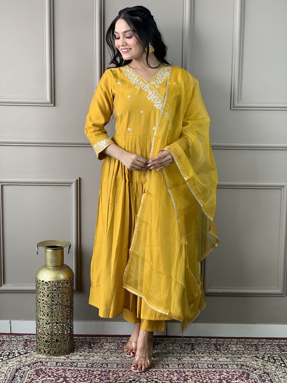 KF Kalaai 3020 Viscose Chanderi Embroidery Kurti With Bottom Dupatta Orders In India