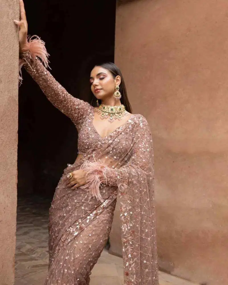 Kc 2043 Net Embroidered Sequence Party Wear Saree Wholesale Market In Surat