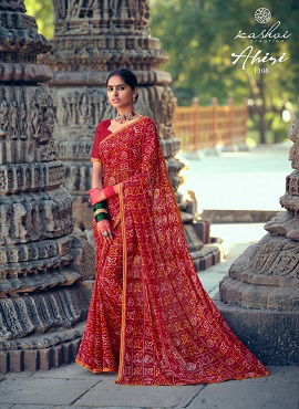 Kashvi Ahiri Latest Designer Casual Wear Chiffon With Fancy Less Printed Saree Collection
