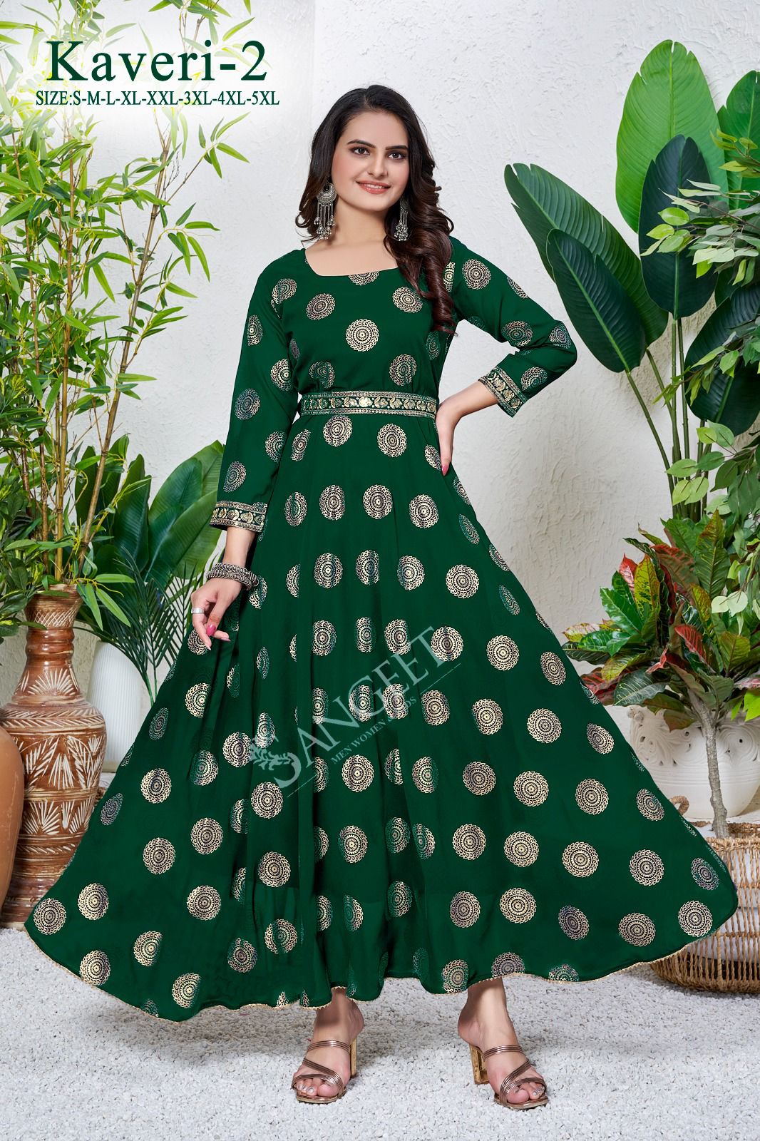 Kaveri 2 Faux Georgette Anarkali Kurtis Catalog