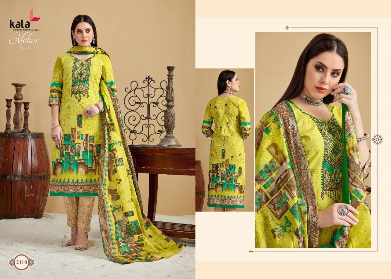 Kala Meher Vol 3 Daily Wear Casual Wear Latest Printed Cotton Dress Material 