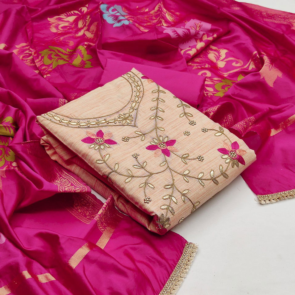 Vandana 4 Latest Fancy Designer Casual Wear Handwork Fancy Cotton Dress Material Collection
