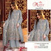 Motifz 971 Organza Embroidery Work Pakistani Salwar Kameez Exporters In India
